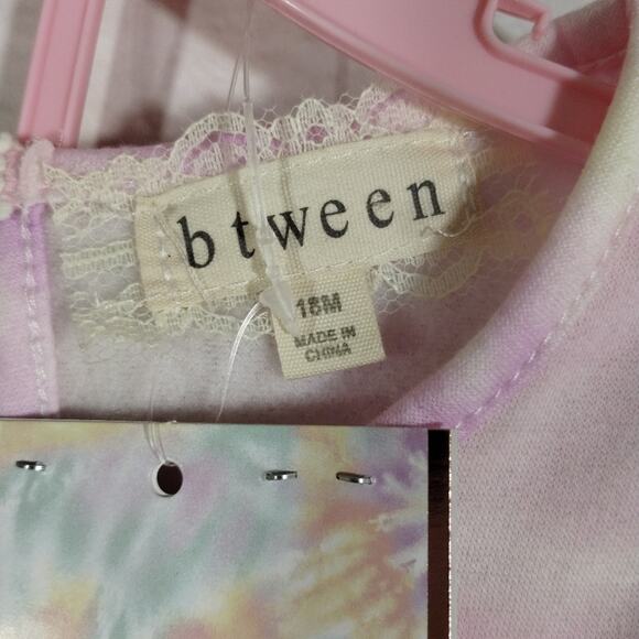 Y BTween Baby 3pc Tie Dye Pullover Sweater & Dot Leggings Set Outfit NWT 18M - Picture 9 of 10